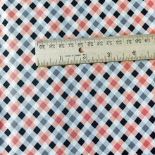 Load image into Gallery viewer, Quilt Binding Fright Delight Gingham Check Orange Black 1 1/4" Single Fold Binding Halloween