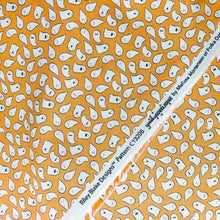 Load image into Gallery viewer, Quilt Binding Spooky Schoolhouse Ghosts Orange 1 1/4" Single Fold