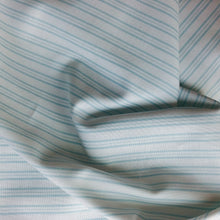 Load image into Gallery viewer, Double Fold Bias Tape 1/2'' Simply Country Ticking Stripe Light Blue and White Bias Binding Tasha Noel