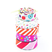 Load image into Gallery viewer, Double Fold Bias Tape 1/2'' Petites Follies 5 Piece Group #23