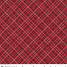 Load image into Gallery viewer, Woodsman Plaid Red/Black Riley Blake Designs Half Yard