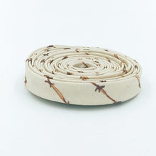 Load image into Gallery viewer, Double Fold Bias Tape 1/2'' Barbed Wire Brown Bias Binding