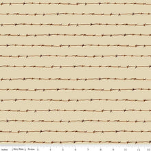 Load image into Gallery viewer, Double Fold Bias Tape 1/2'' Barbed Wire Brown Bias Binding