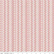 Load image into Gallery viewer, I Love Us XOX Cream Red Riley Blake Designs Fabric Half Yard
