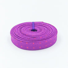 Load image into Gallery viewer, Double Fold Bias Tape 1/2'' True Colors Tiny Dots Thistle Tula Pink Bias Binding