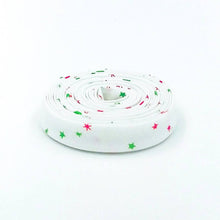 Load image into Gallery viewer, Double Fold Bias Tape 1/2'' Jingle Bells Sprinkles White