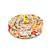 Load image into Gallery viewer, Double Fold Bias Tape 1/2'' Homemade White Bias Binding Echo Park