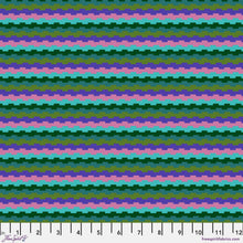 Load image into Gallery viewer, Good Gracious Castle Tops Juicy Green Blue Fabric Half Yards