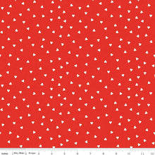 Load image into Gallery viewer, Be Mine Valentine Hearts Red J Wecker Frisch Riley Blake Designs Half Yard Fabric