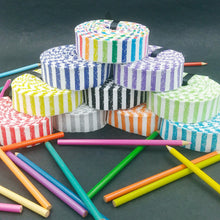 Load image into Gallery viewer, Crayola™ Stripe Bubblebath Pink Fabric Riley Blake Designs Half Yard