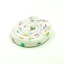 Load image into Gallery viewer, Double Fold Bias Tape 1/2'' Hush Hush 4 Zest Appeal White Bias Binding Riley Blake Designs