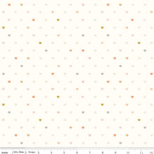 Load image into Gallery viewer, Double Fold Bias Tape 1/2'' Hush Hush 4 Heart Attack Cream Bias Binding Riley Blake Designs