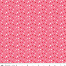 Load image into Gallery viewer, Sweetheart Toss Hot Pink Hearts Fabric Half Yards