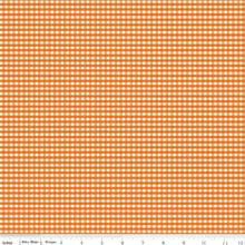 Load image into Gallery viewer, Gingham 1/8" Checked Autumn Orange Half Yard Fabric