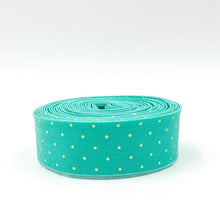 Load image into Gallery viewer, Quilt Binding Tula Pink True Colors Tiny Dot Peacock Green