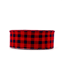 Load image into Gallery viewer, Quilt Binding Gingham Red/Navy Blue 1/4'' Checked Riley Blake Designs I Love You S'more