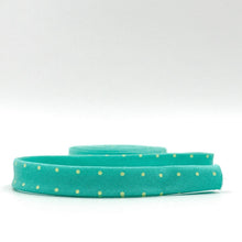 Load image into Gallery viewer, Double Fold Bias Tape 1/2'' True Colors Tiny Dots Peacock Green Tula Pink Bias Binding