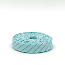 Load image into Gallery viewer, Double Fold Bias Tape 1/2'' True Colors Tiny Stripes Misty Aqua Tula Pink Bias Binding