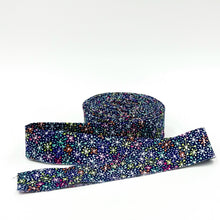 Load image into Gallery viewer, Quilt Binding Vibrance Jacks Twilight Blue 1 1/4" Single Fold Binding Blooming Boldly Designs