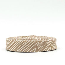 Load image into Gallery viewer, 1/2'' Double Fold Bias Tape Pine Grove Woodgrain Tan Bias Binding