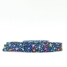 Load image into Gallery viewer, Double Fold Bias Tape 1/2'' Vibrance Jacks Twilight Blue Bias Binding Blooming Boldly