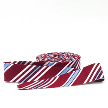 Load image into Gallery viewer, Quilt Binding Yacht Club Stripoe Red 1 1/4" Single Fold Binding Amanda Niederhauser