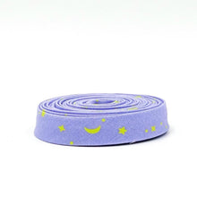 Load image into Gallery viewer, Double Fold Bias Tape 1/2'' True Colors Space Sprinkles Dream Lavender Lime Tula Pink Bias Binding