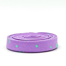 Load image into Gallery viewer, Double Fold Bias Tape 1/2'' True Colors Space Sprinkles Frozen Berry Purple Mint Green Tula Pink Bias Binding
