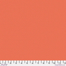 Load image into Gallery viewer, Tula Pink On The Grid Salmon Red/Orange Fabric Half Yards True Colors 2025