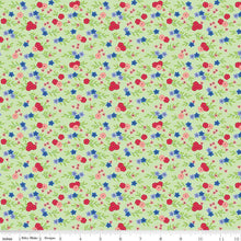 Load image into Gallery viewer, Cloudburst Floral Green Riley Blake Designs Half Yard Jill Findley