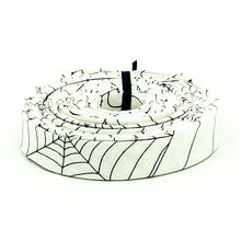 Load image into Gallery viewer, Double Fold Bias Tape 1/2'' Costume Maker's Act II Webs White Halloween Bias Binding