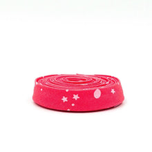 Load image into Gallery viewer, Double Fold Bias Tape 1/2'' True Colors Space Sprinkles Sunburn Red Tula Pink Bias Binding