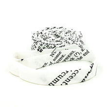 Load image into Gallery viewer, Double Fold Bias Tape Old School Dictionary Text Black and White 1/2'' Bias Binding