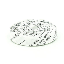 Load image into Gallery viewer, Double Fold Bias Tape Old School Dictionary Text Black and White 1/2'' Bias Binding