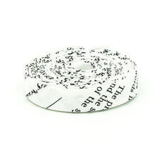 Load image into Gallery viewer, Double Fold Bias Tape Old School Dictionary Text Black and White 1/2'' Bias Binding