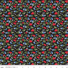 Load image into Gallery viewer, Cloudburst Floral Black Riley Blake Designs Half Yard Jill Findley