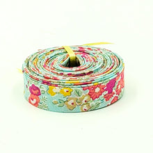 Load image into Gallery viewer, Double Fold Bias Tape 1/2'' Wide Liberty of London Tana Lawn Mint Green 3 Yards Bias Binding