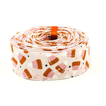 Load image into Gallery viewer, Quilt Binding Hey Pumpkin Candy Corn Blush Pink 1 1/4" Single Fold