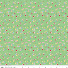 Load image into Gallery viewer, Simple Pleasures Calico Sweet Rose Green Riley Blake Designs Half Yard Sandy Klop of American Jane