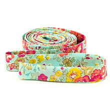 Load image into Gallery viewer, Double Fold Bias Tape 1/2'' Wide Liberty of London Tana Lawn Mint Green 3 Yards Bias Binding
