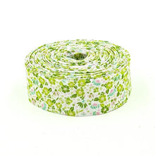 Load image into Gallery viewer, Floral Quilt Binding Summer Skies Floral, 1 1/4" Single Fold