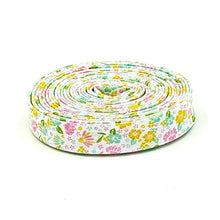 Load image into Gallery viewer, Double Fold 1/2'' Bias Tape Summer Skies Floral Pink