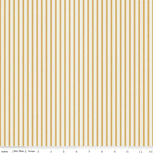 Load image into Gallery viewer, Quilt Binding Ticking Stripe Ivy Reese Golden Yellow Cream 1 1/4" Single Fold