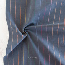 Load image into Gallery viewer, Lucky Loom Woven Stripe Dark Rainbow Half Yard Yard Fableism