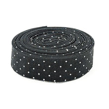 Load image into Gallery viewer, Quilt Binding Tula Pink Tiny Dot Carbon Gray 1 1/4" Single Fold