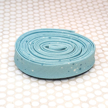 Load image into Gallery viewer, Double Fold Bias Tape 1/2'' Essence Starlight Dream Aqua Blue Binding