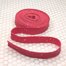 Load image into Gallery viewer, Double Fold Bias Tape 1/2'' Essence Starlight Hot Pink Binding