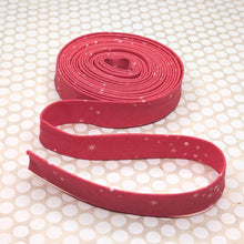 Load image into Gallery viewer, Double Fold Bias Tape 1/2'' Essence Starlight Hot Pink Binding