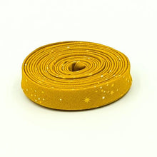 Load image into Gallery viewer, Double Fold Bias Tape 1/2'' Essence Starlight Golden Yellow Binding