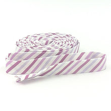 Load image into Gallery viewer, Double Fold 1/2" Bias Tape Grape Stripe Purple Binding